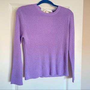 Massimo Dutti Metallic Open Back Ribbed Sweater